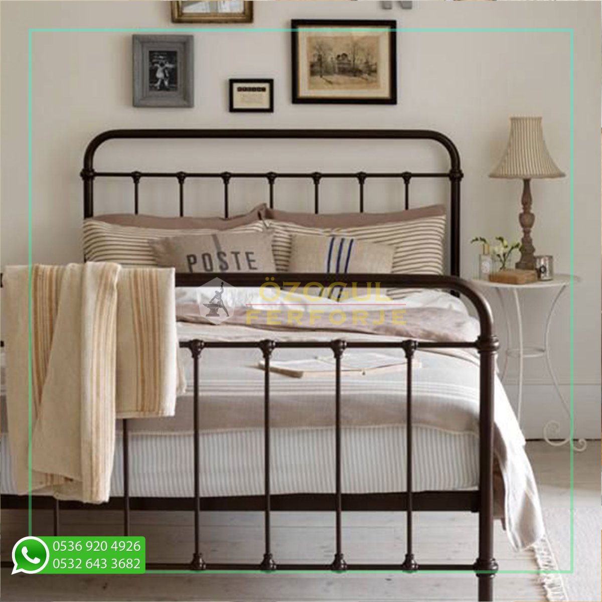 Металлические кровати в стиле ретро