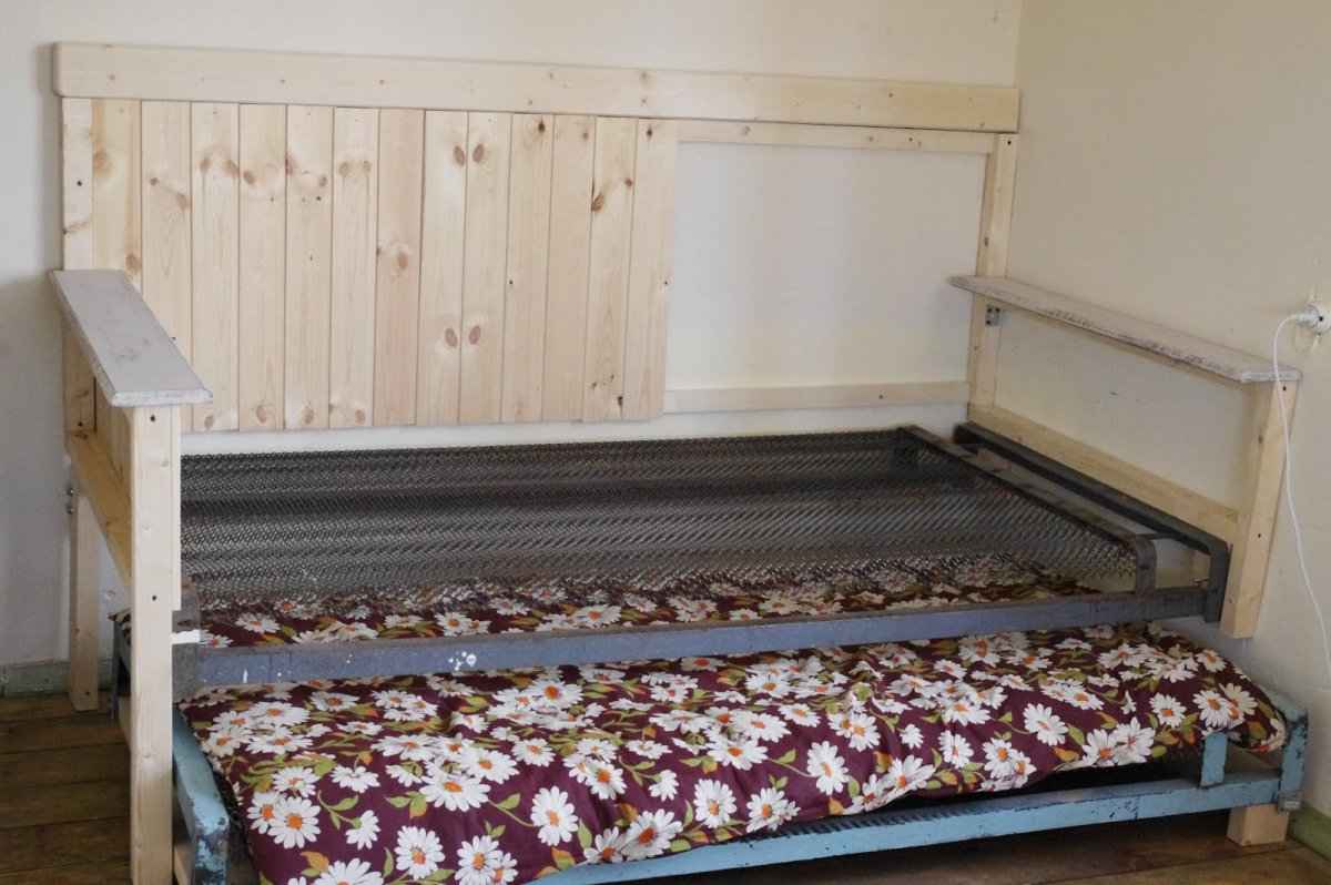 Переделать панцирную кровать