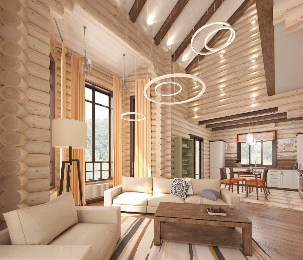 Внутренняя отделка загородных домов