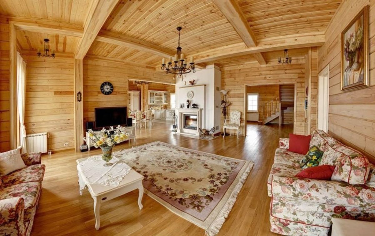 Деревянные дома интерьер внутри