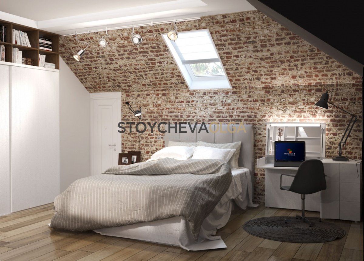 Мансардные комнаты для подростков