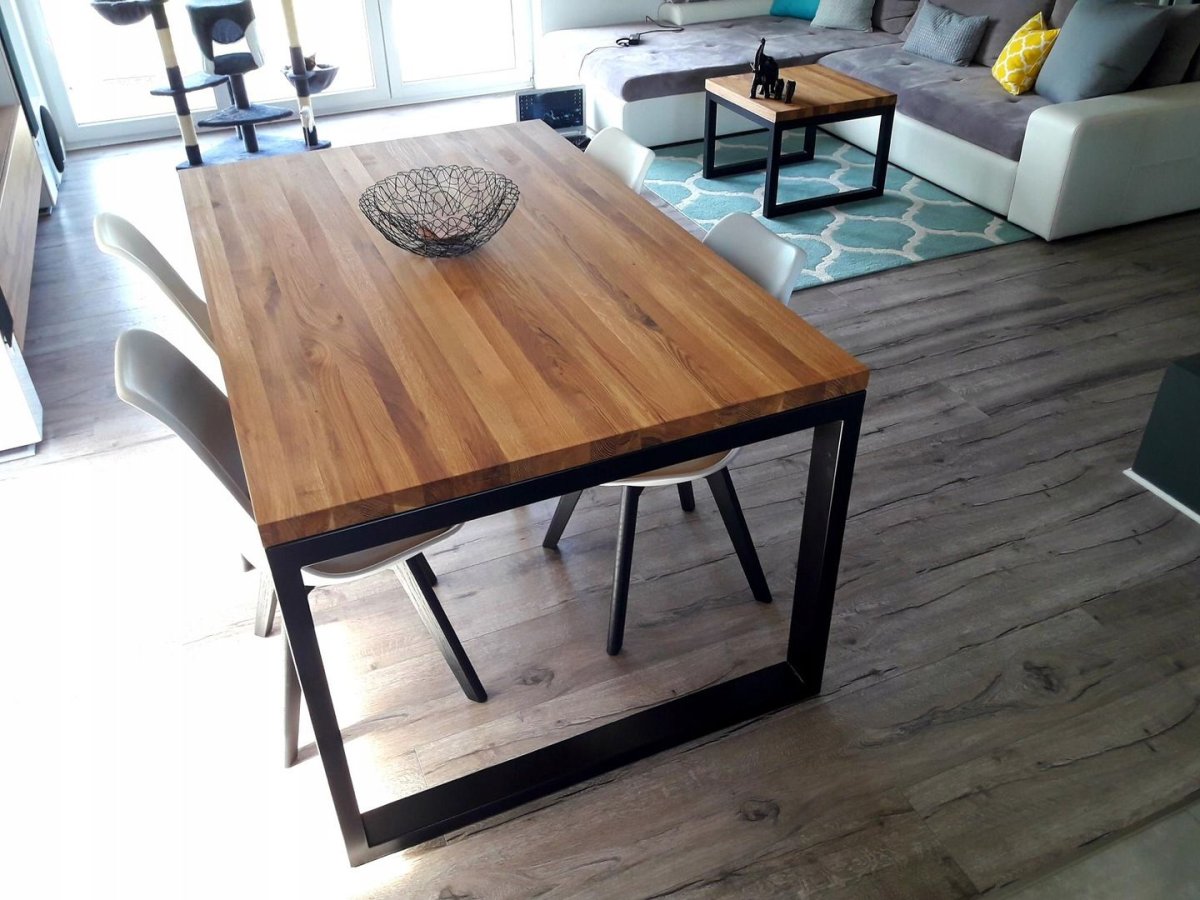 Стол обеденный раздвижной дуб лофт