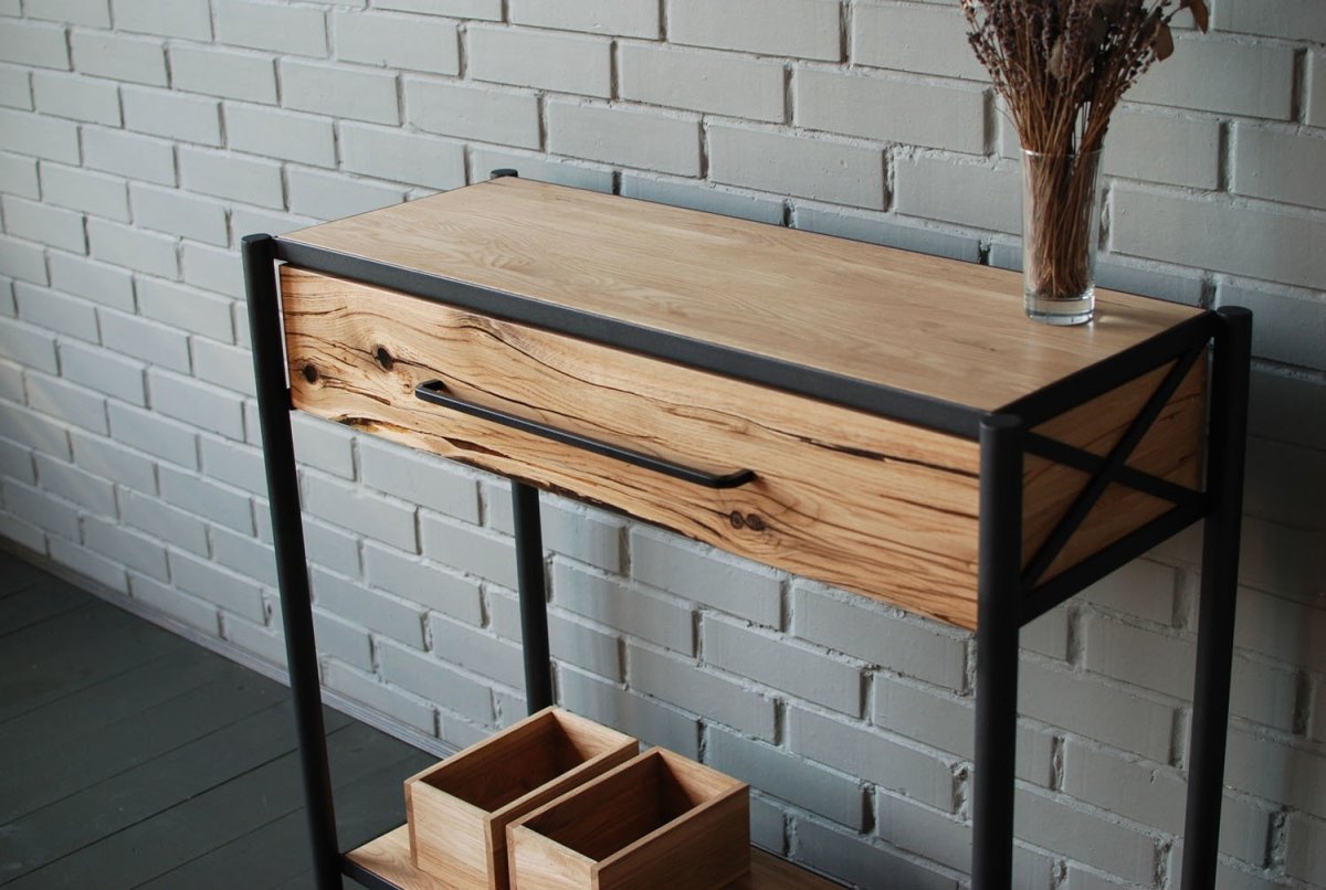 Консоль из слэба лофт