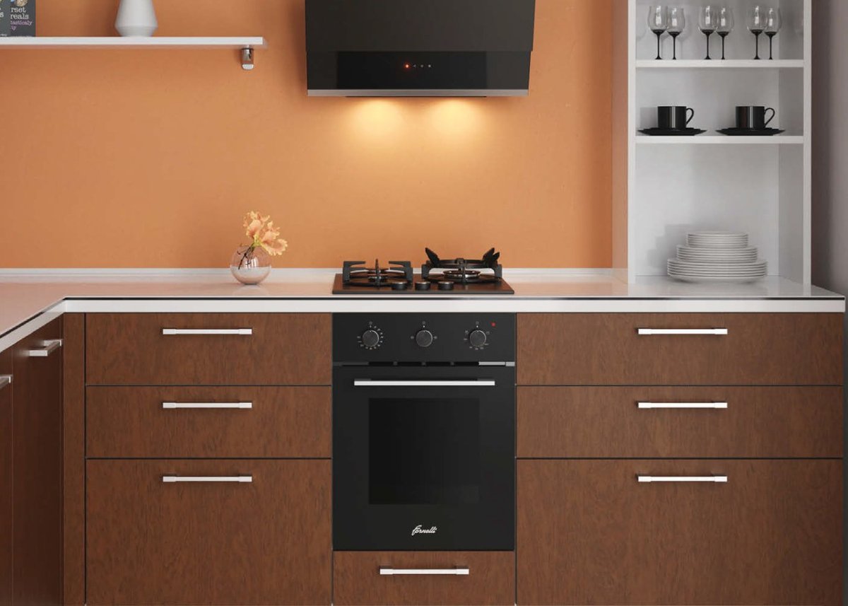 Узкие газовые духовые шкафы 45 см встраиваемые