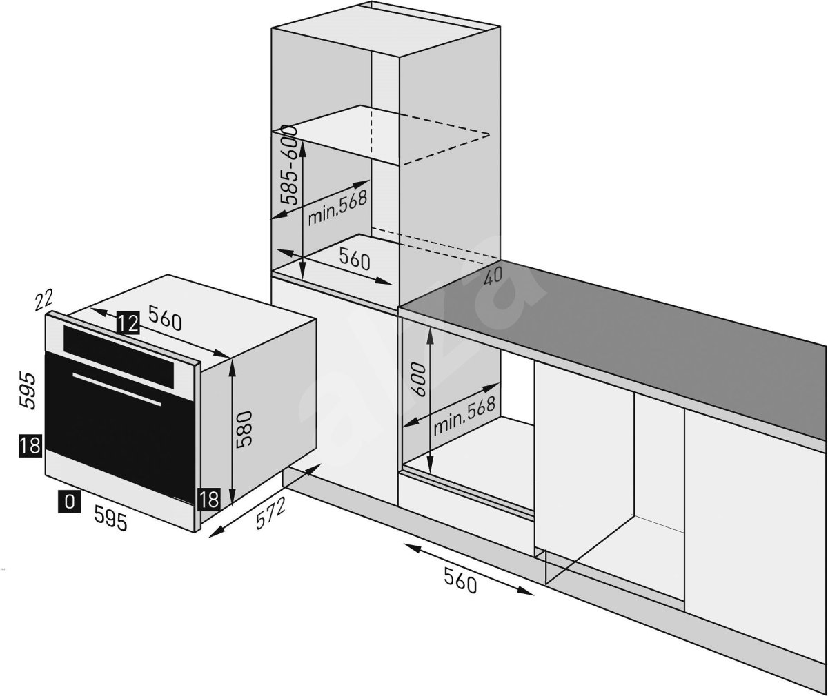 Kuppersberg ho 652 b духовой шкаф схема встройки