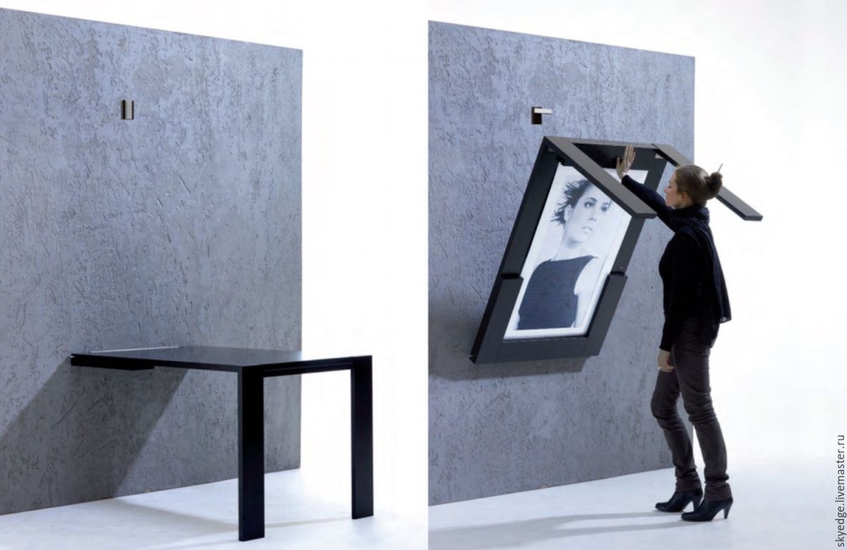 Откидной стол-зеркало трансформер "Mirror".