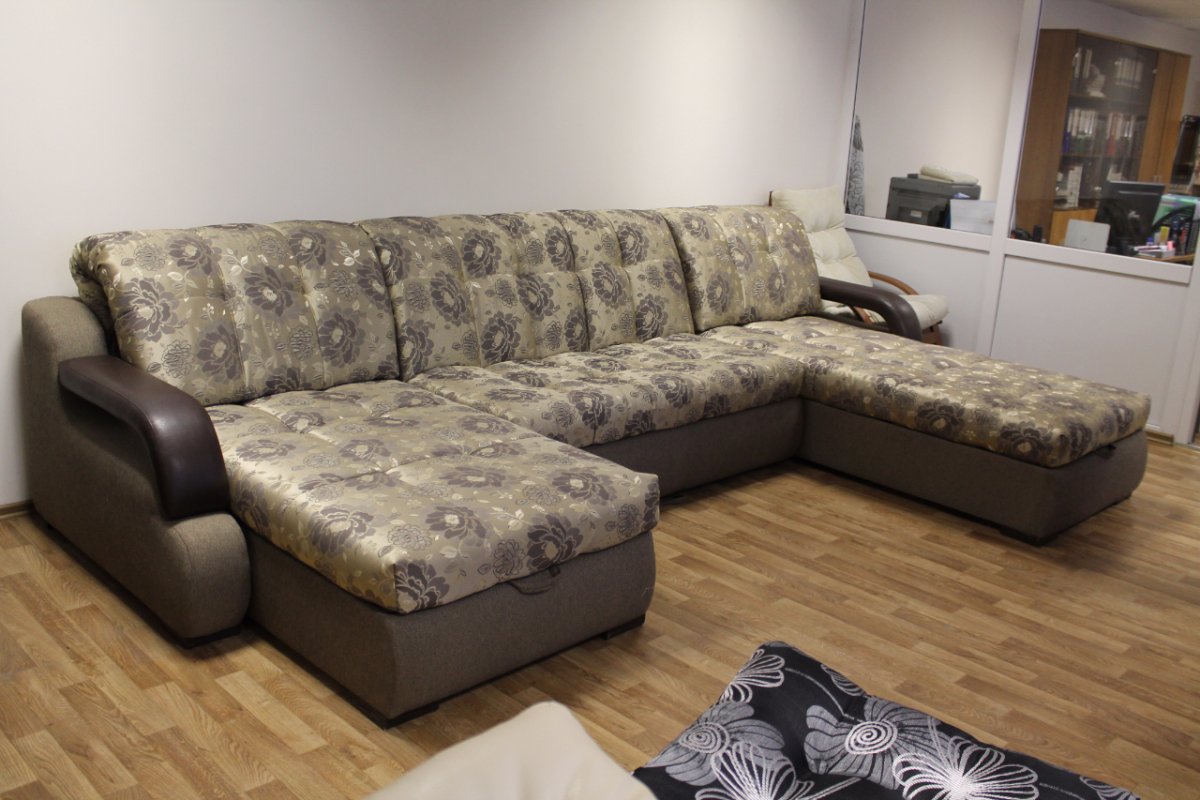 Диван угловой "аккордеон Люкс-1,2" оттоманка 650