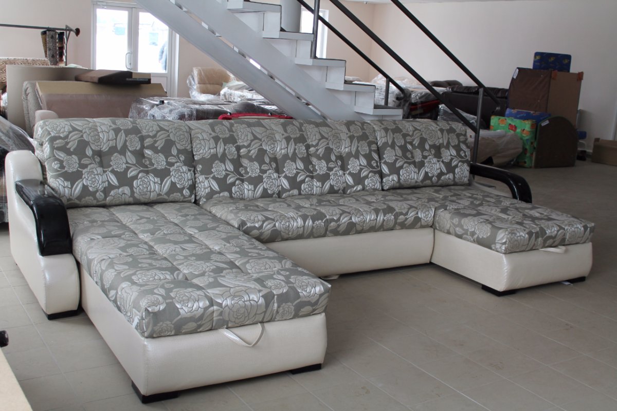 Диван Элис 2 с оттоманкой Оптима