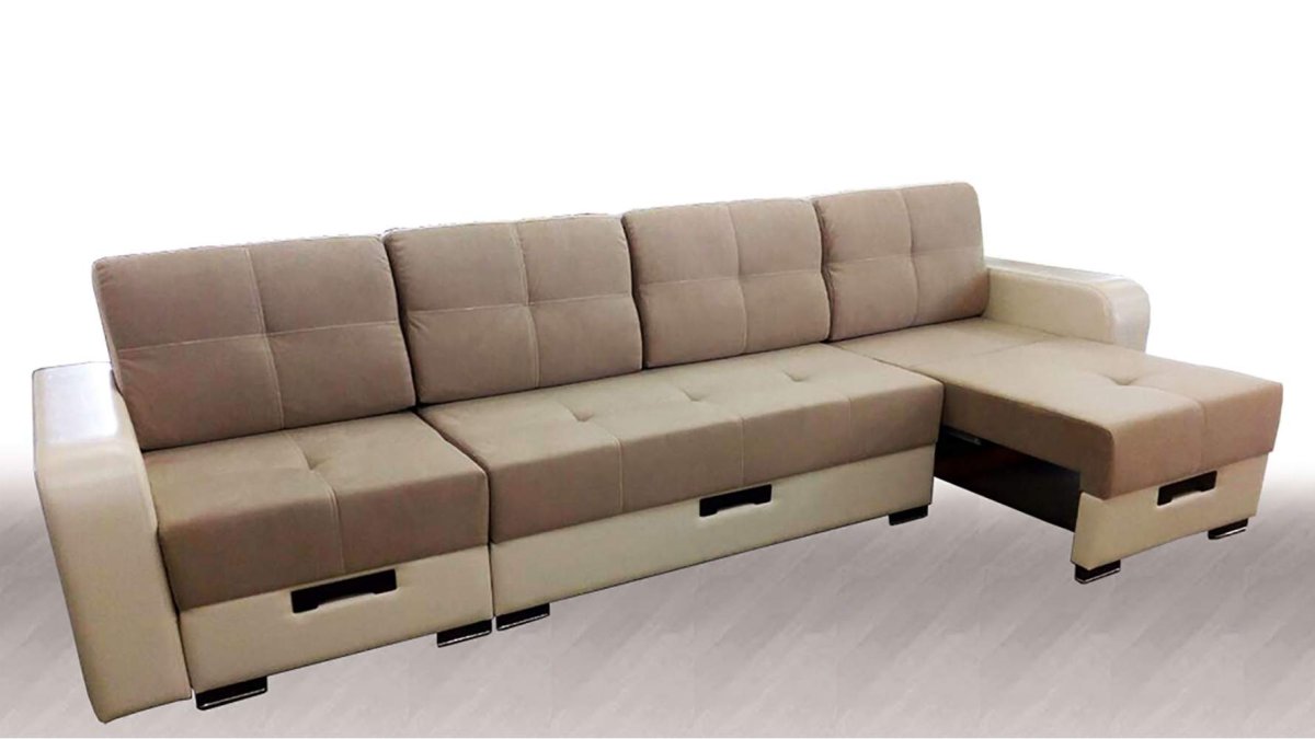 Диван модуль Камила 2 с выдвижными оттоманками