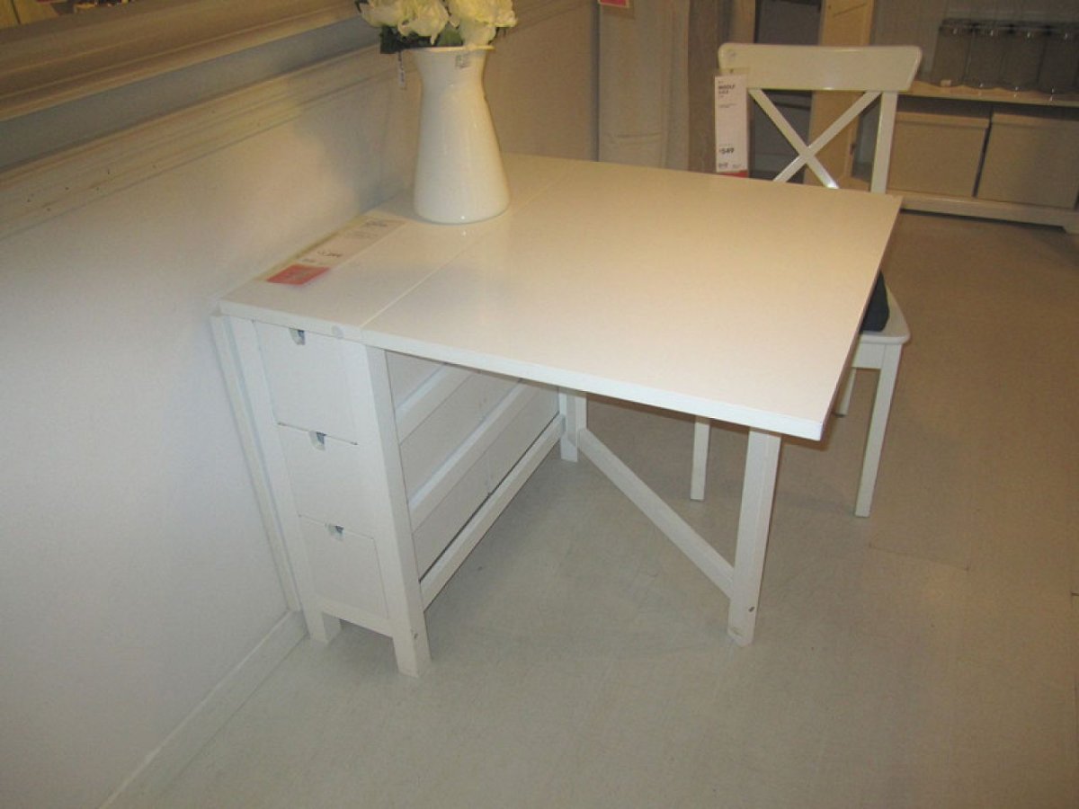 Белый стол складной икеа икеа