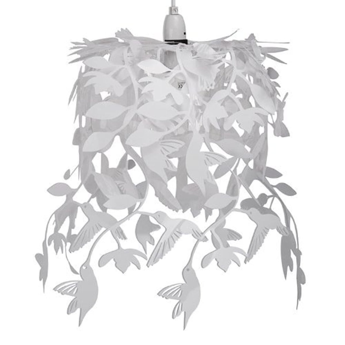 Люстра с птичками белая