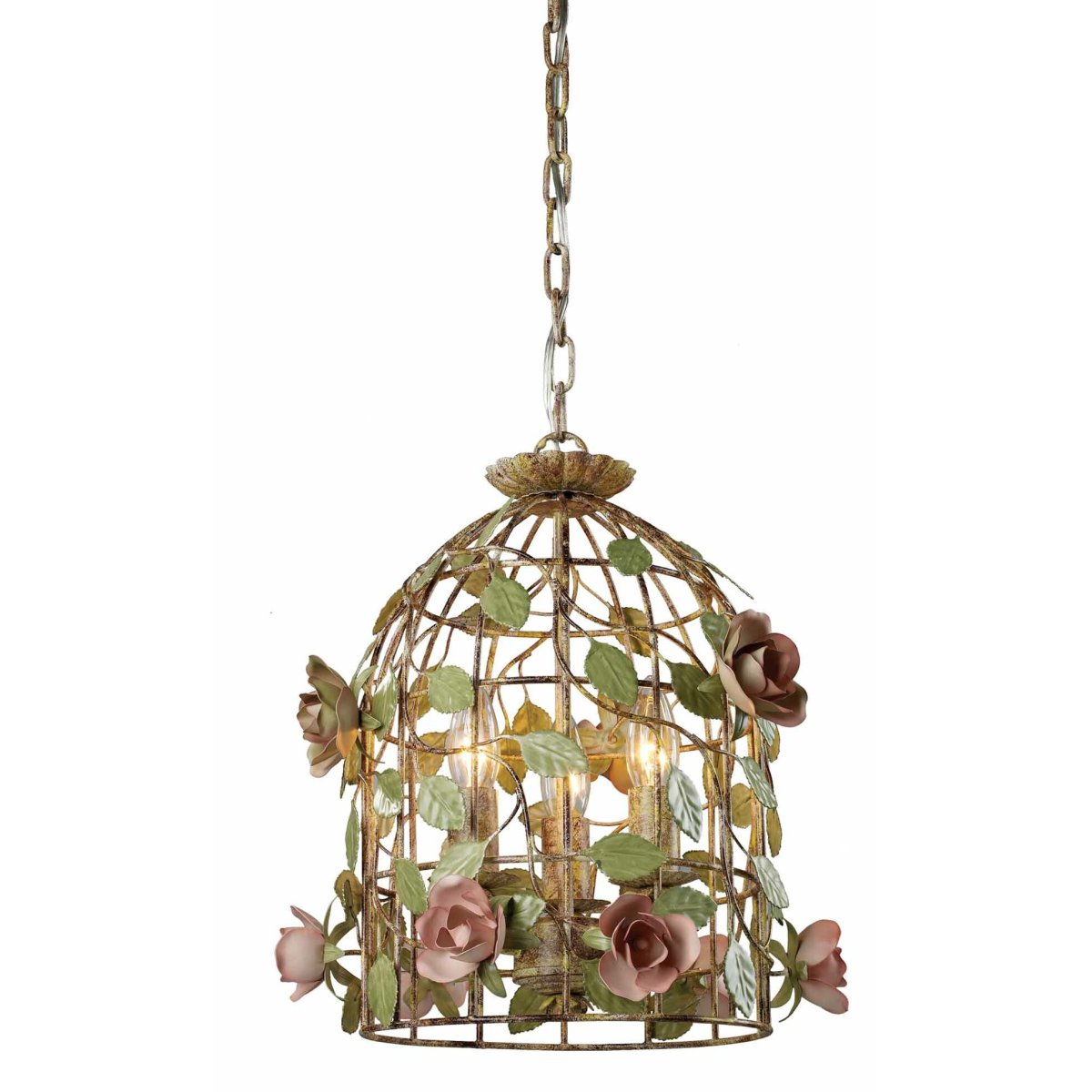 Люстра клетка с птичками