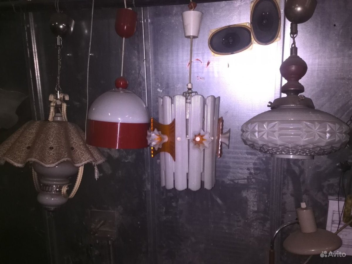 Люстра Советская на цепях