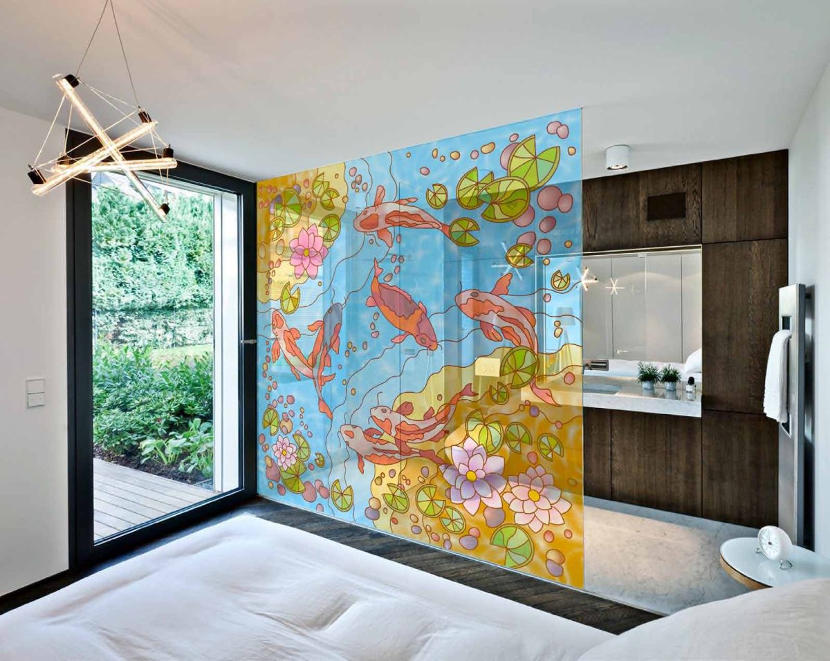 Витражные перегородки в интерьере