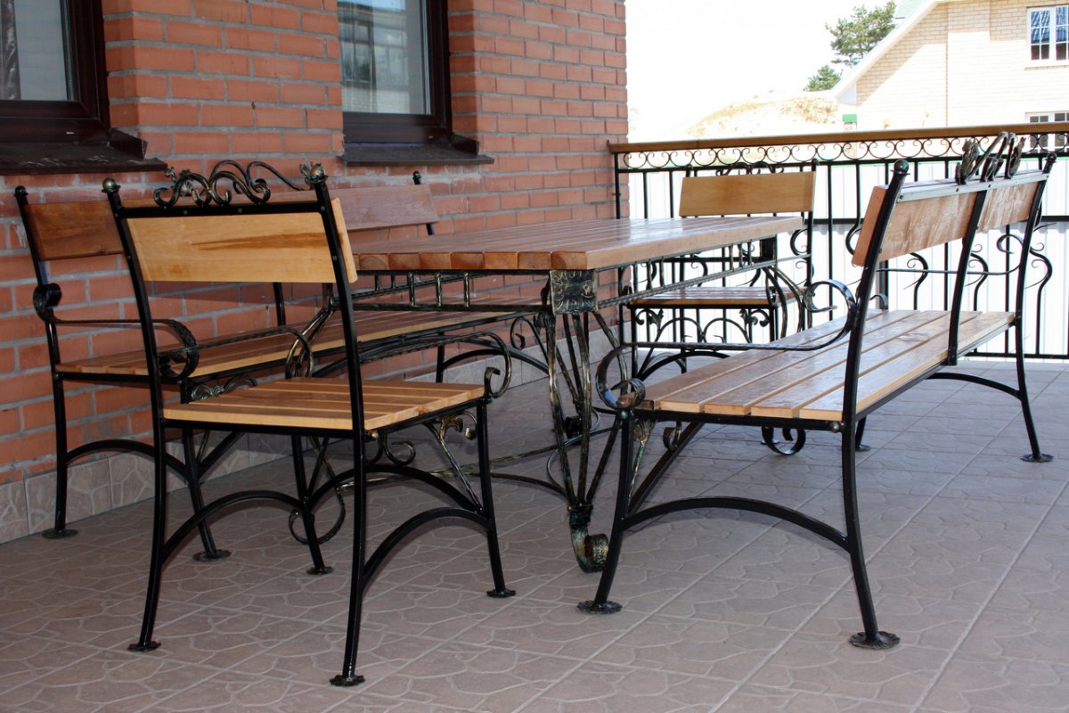 Садовая мебель из металла