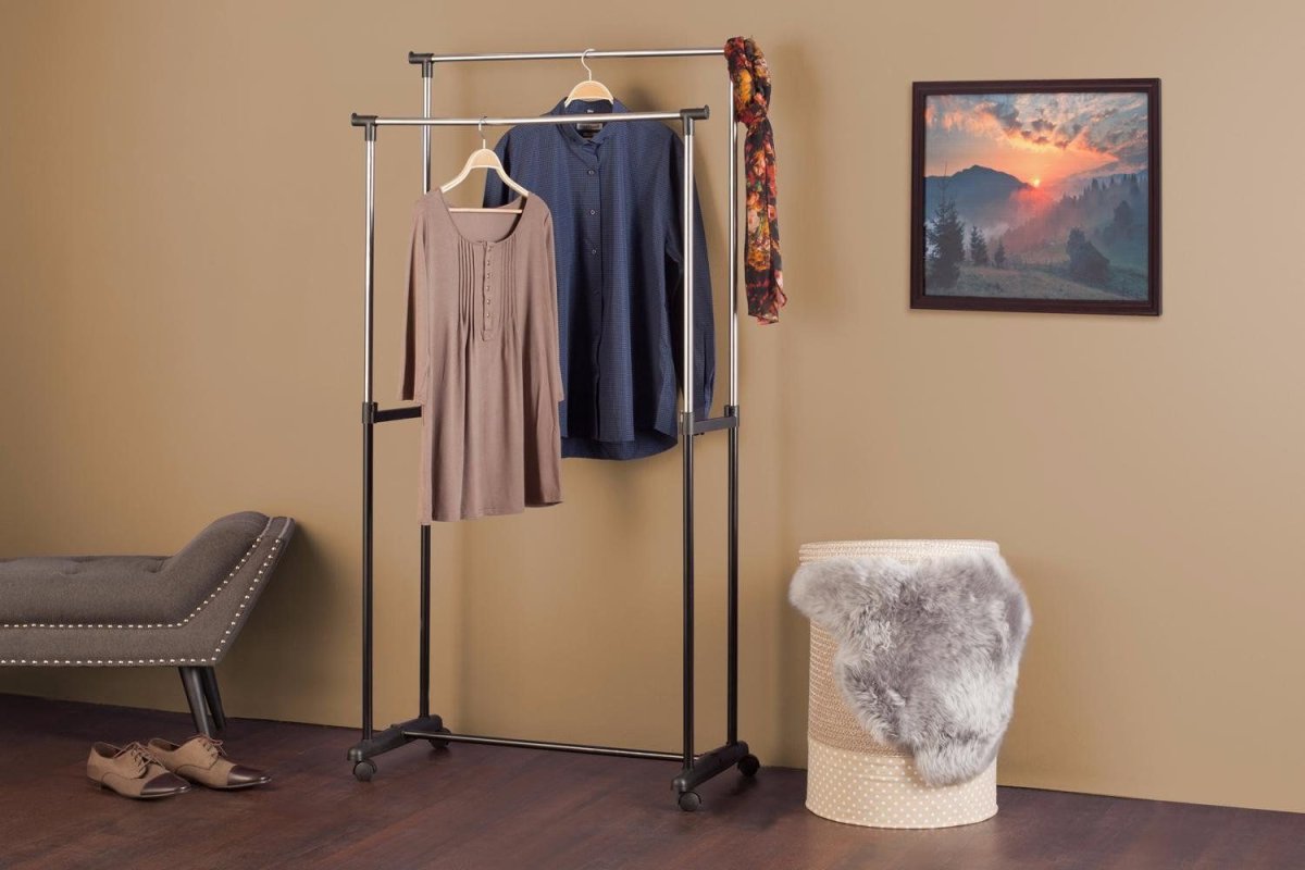 Вешалка напольная - рейл вешалка74, 120 см х 110 см х 40 см