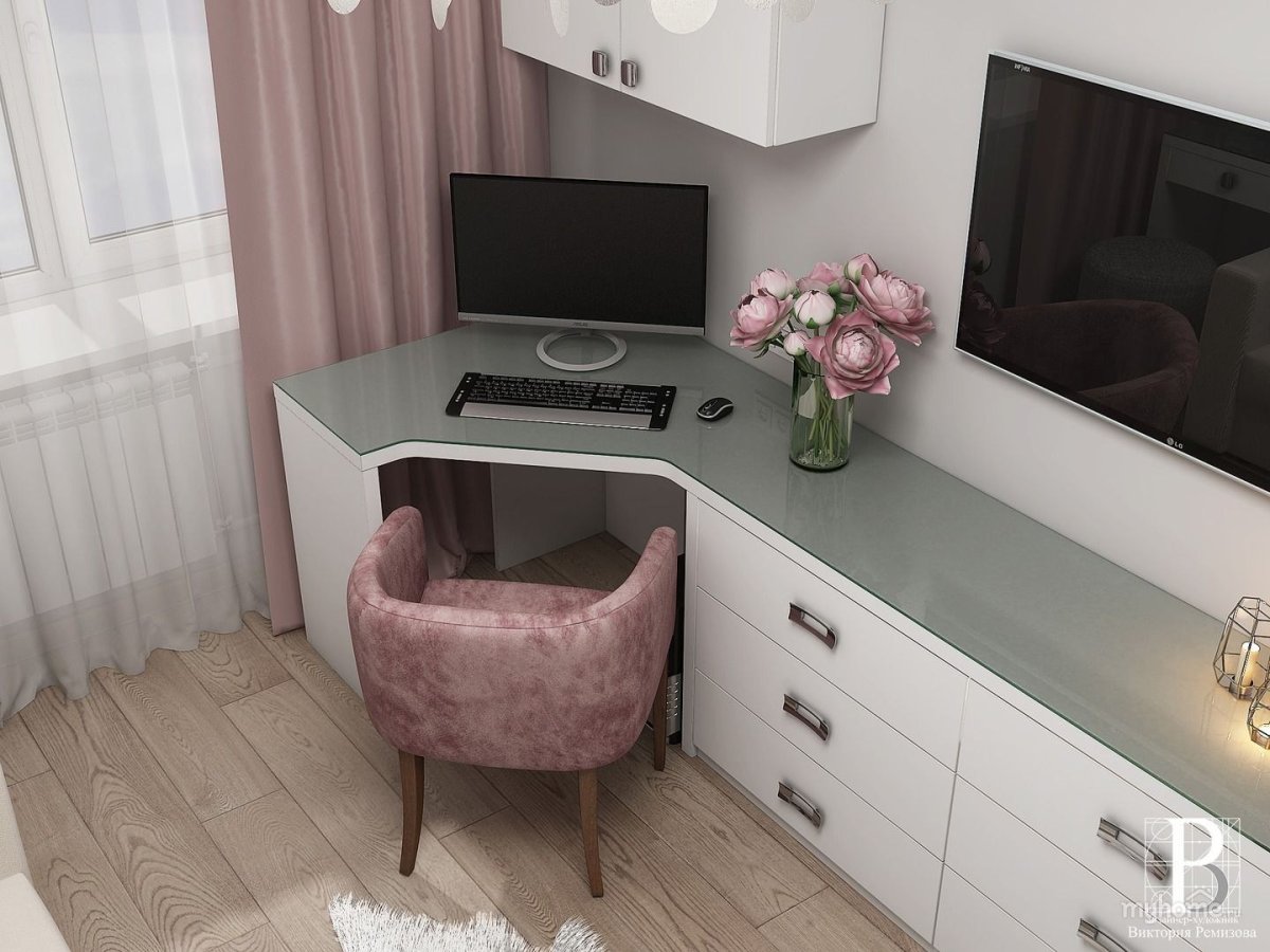 Комод совмещенный с компьютерным столом