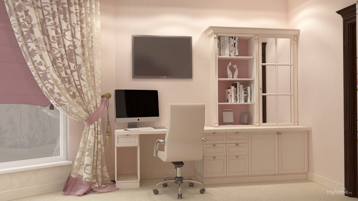 Стенка с туалетным столиком