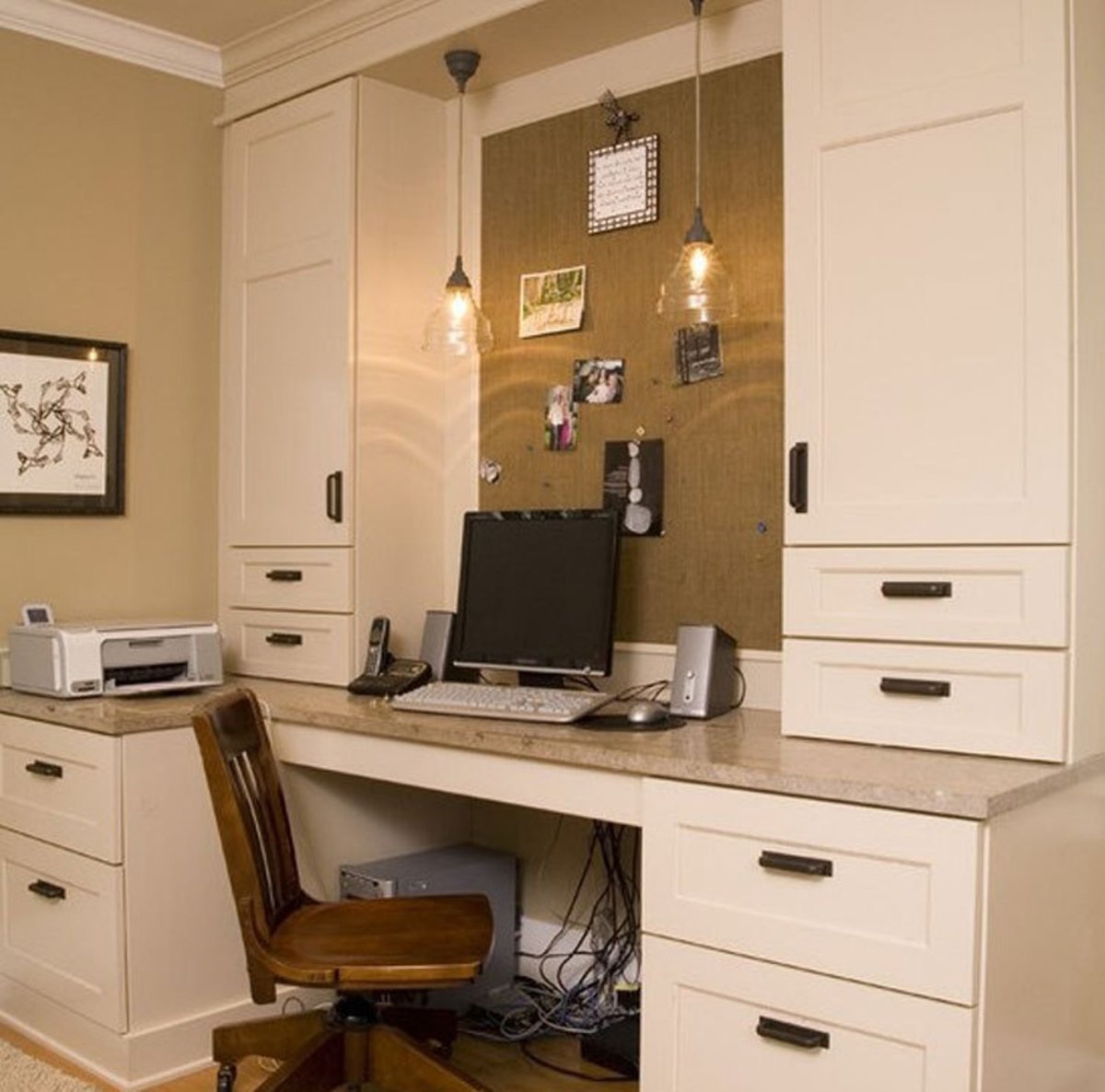 Дизайн рабочего места с принтером