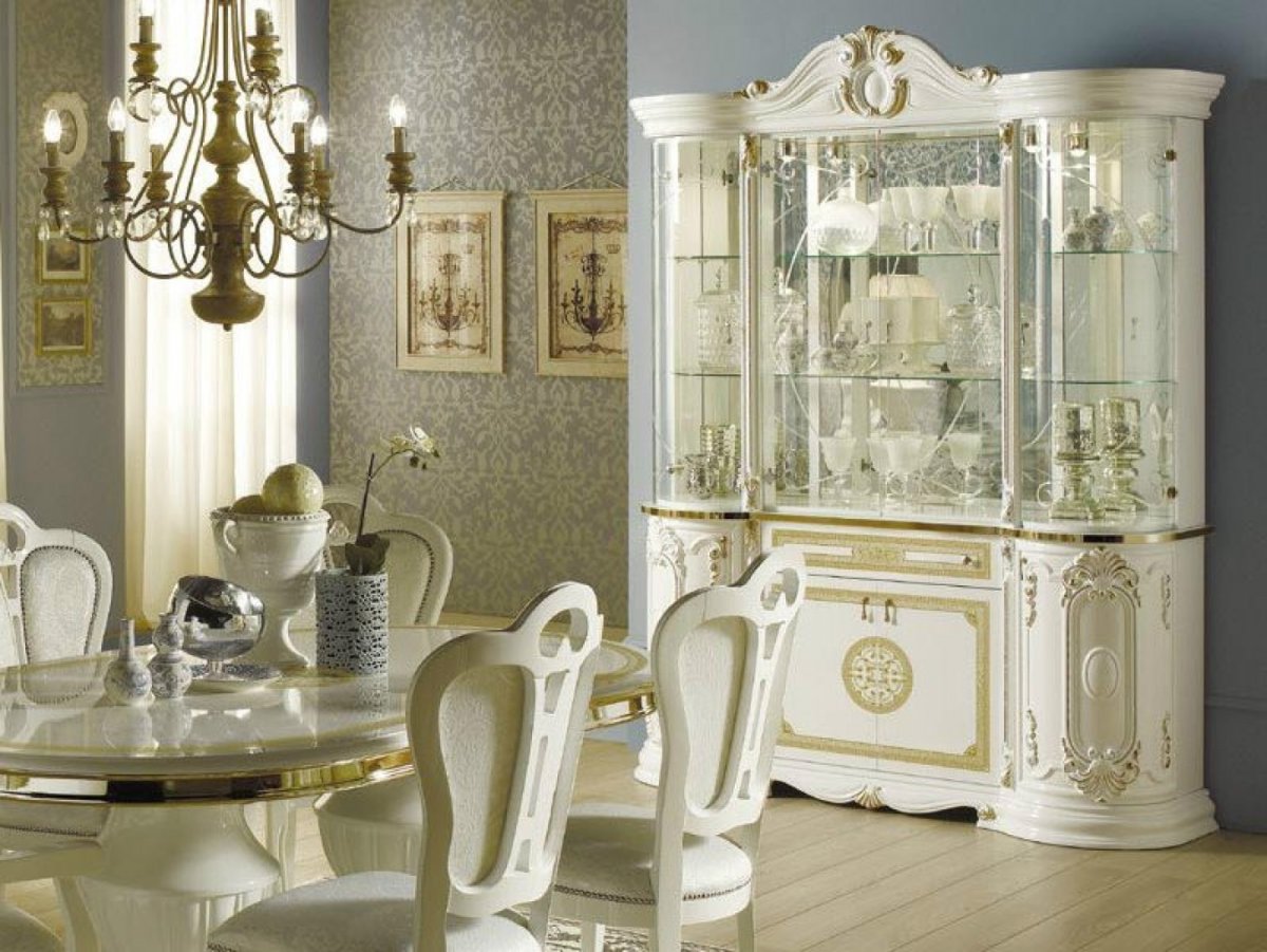 Витрина Гретта белое золото