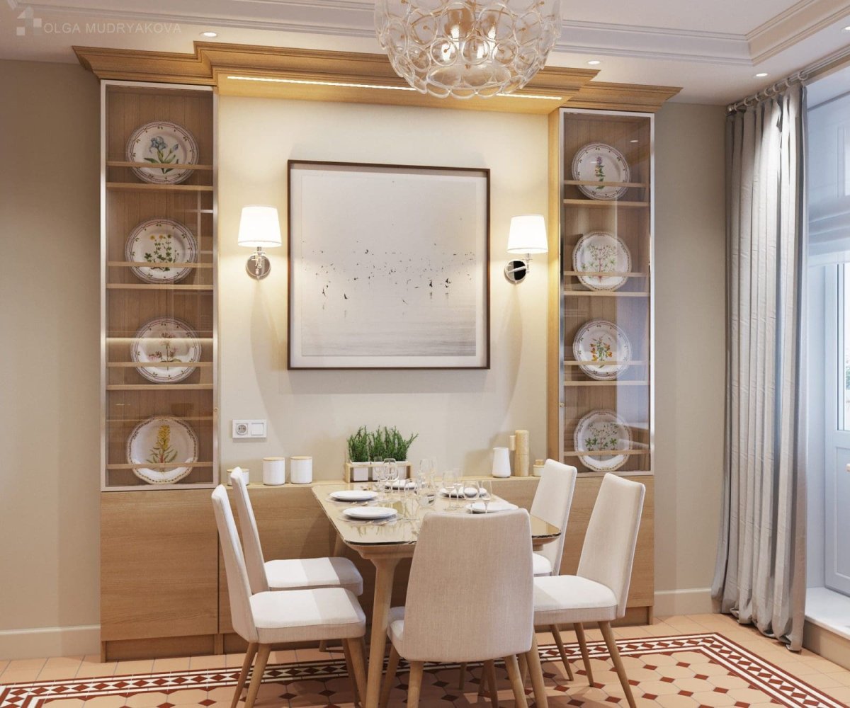 Обеденная зона в нише