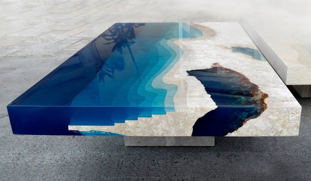 Журнальный столик Лагуна эпоксидный