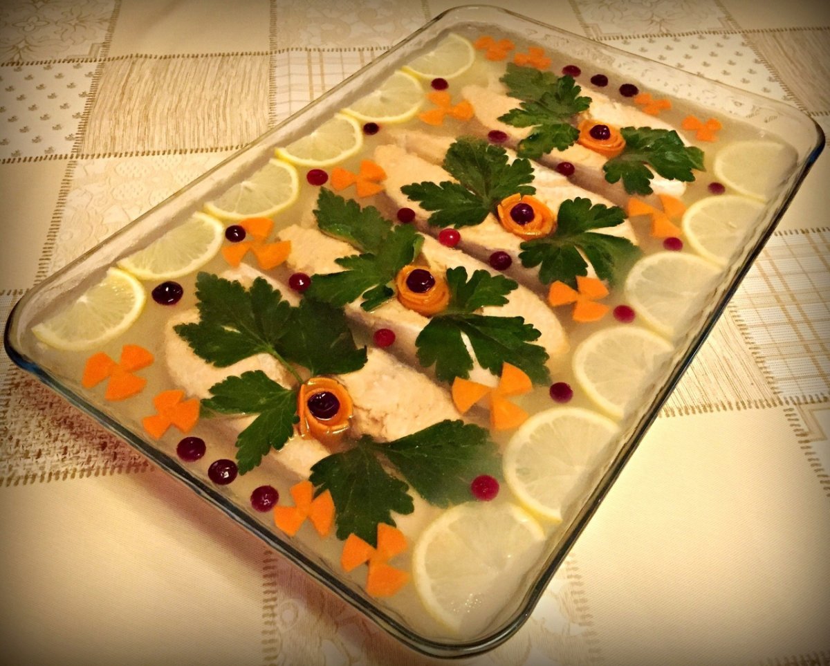 Заливное из семги