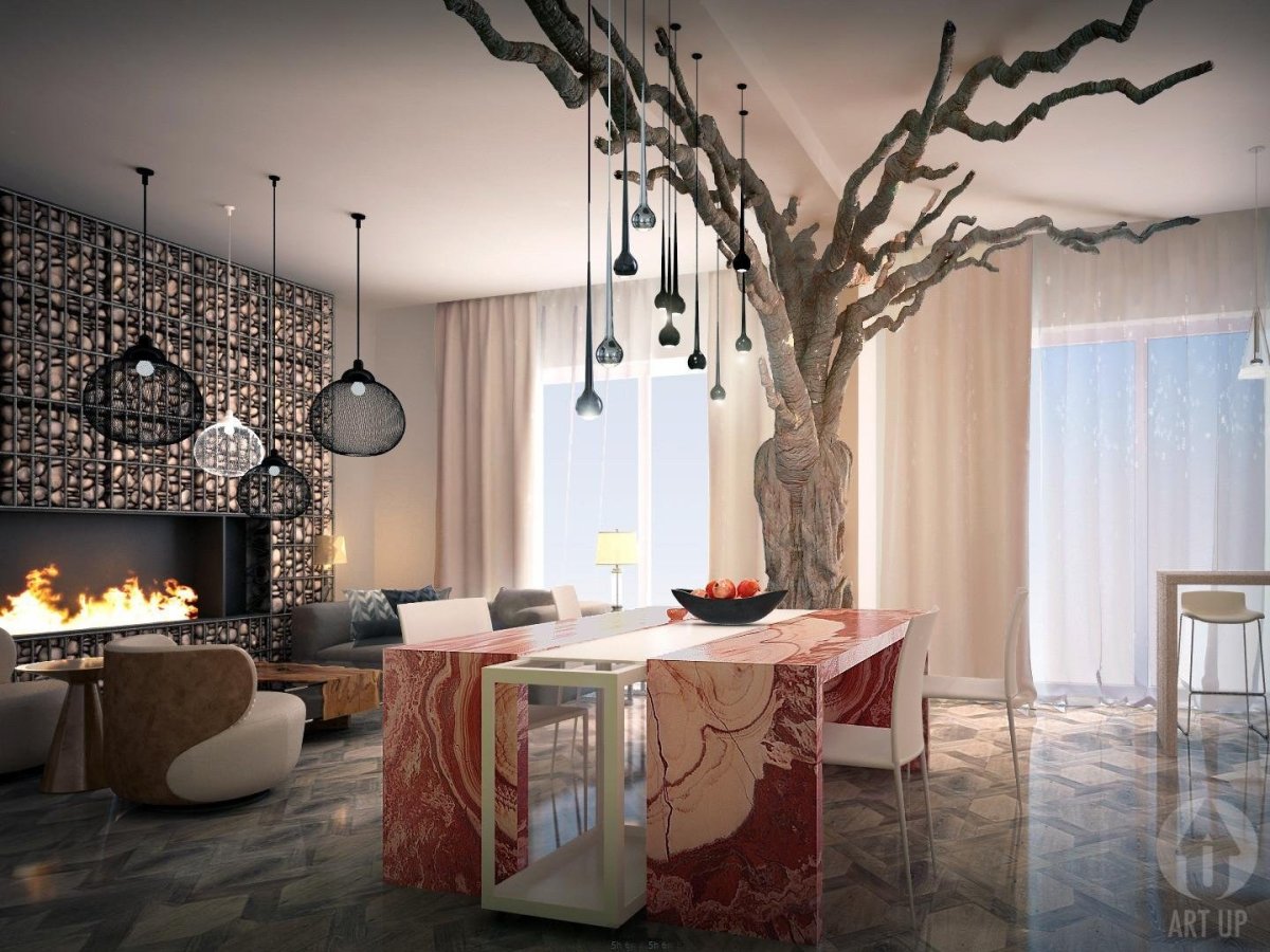 Арт объект в интерьере