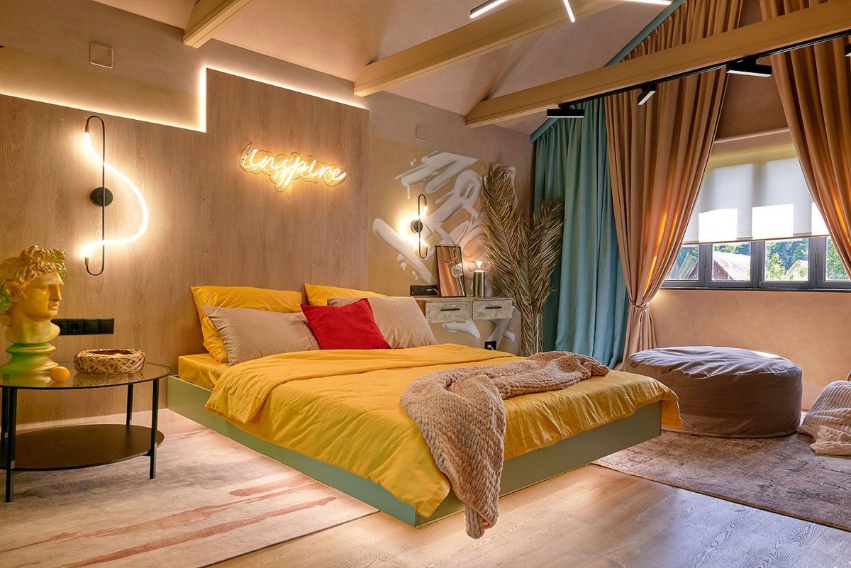 Фазенда лайф спальня с парящей кроватью