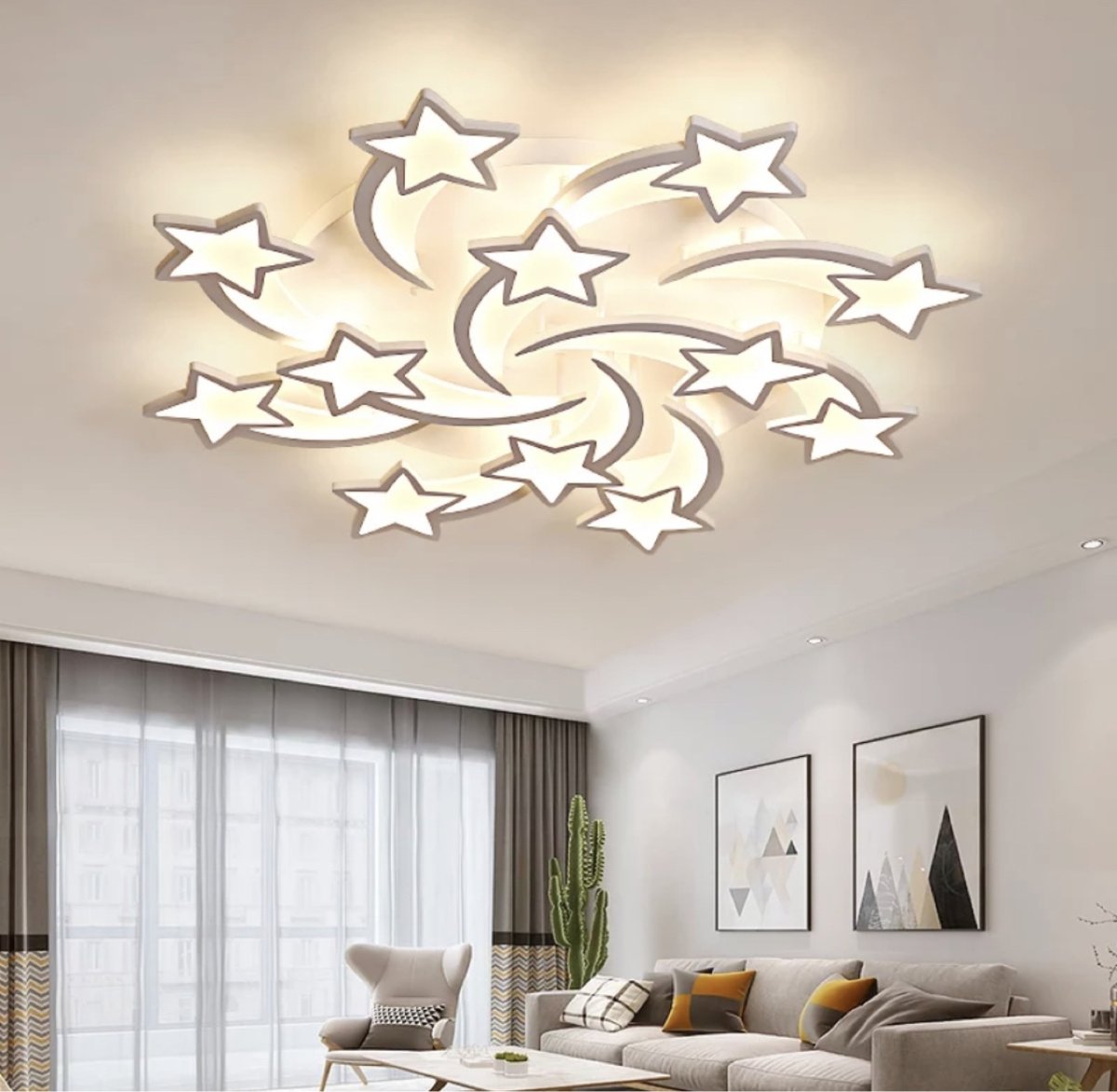 Светодиодная люстра IRALAN звезды