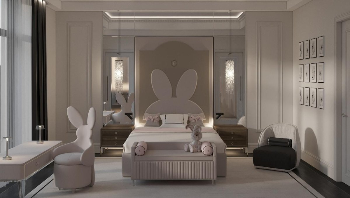 Кровать с ушами зайца