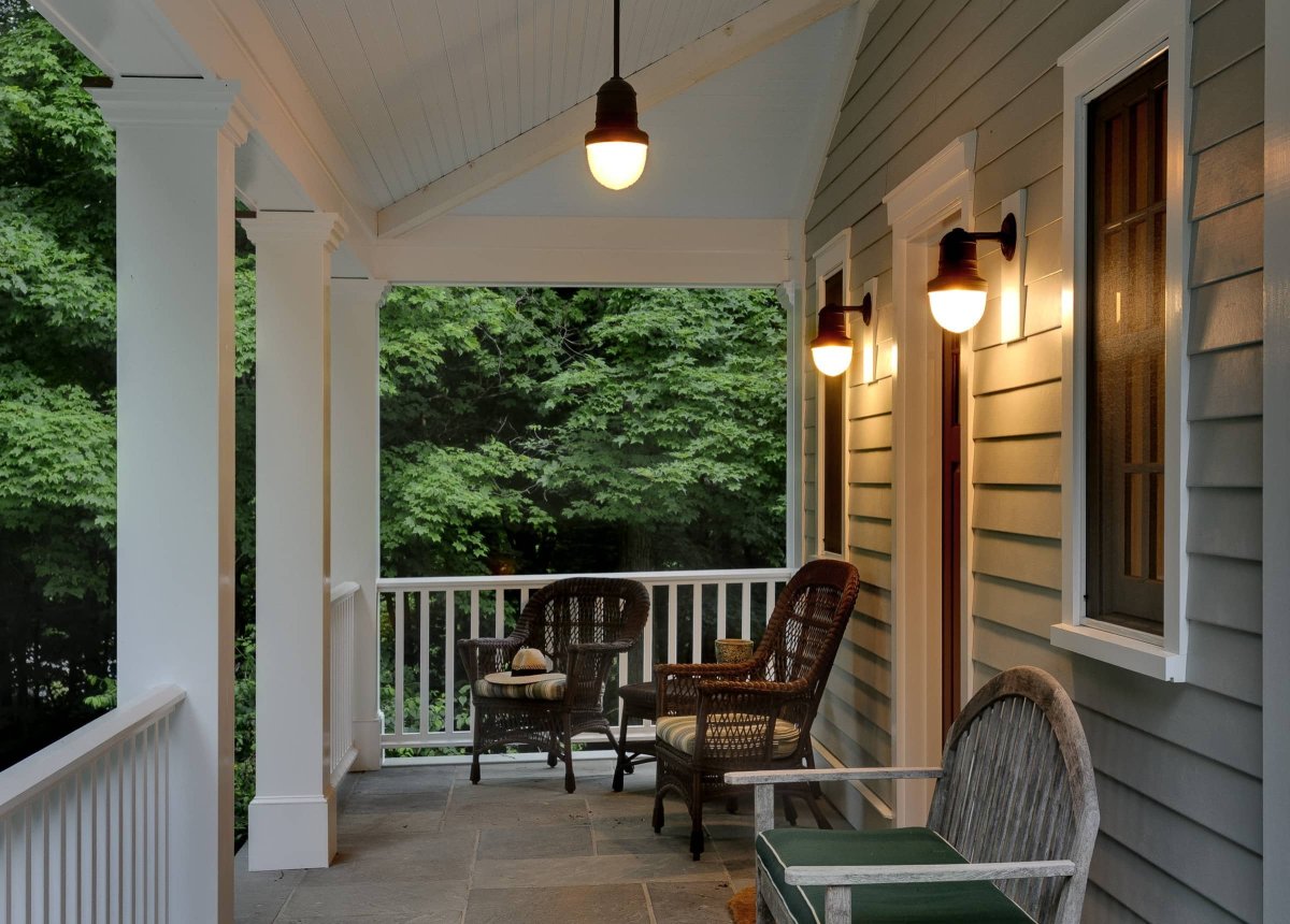 Варианты освещения веранды