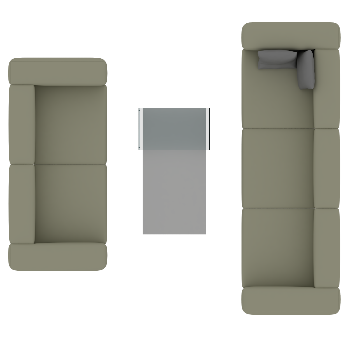 Диван вид сверху