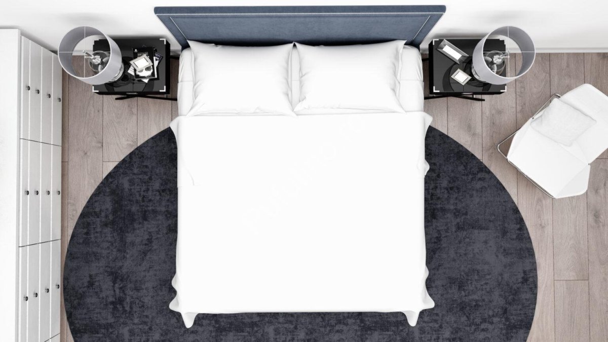 Спальня вид сверху с мебелью