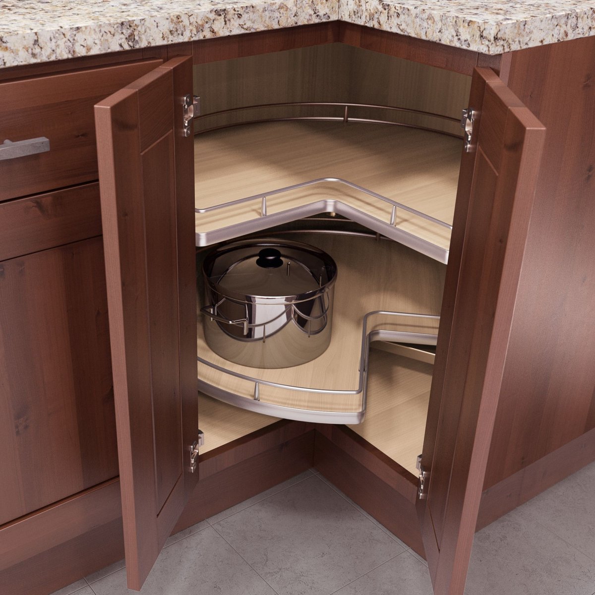 Угловой кухонный шкаф напольный