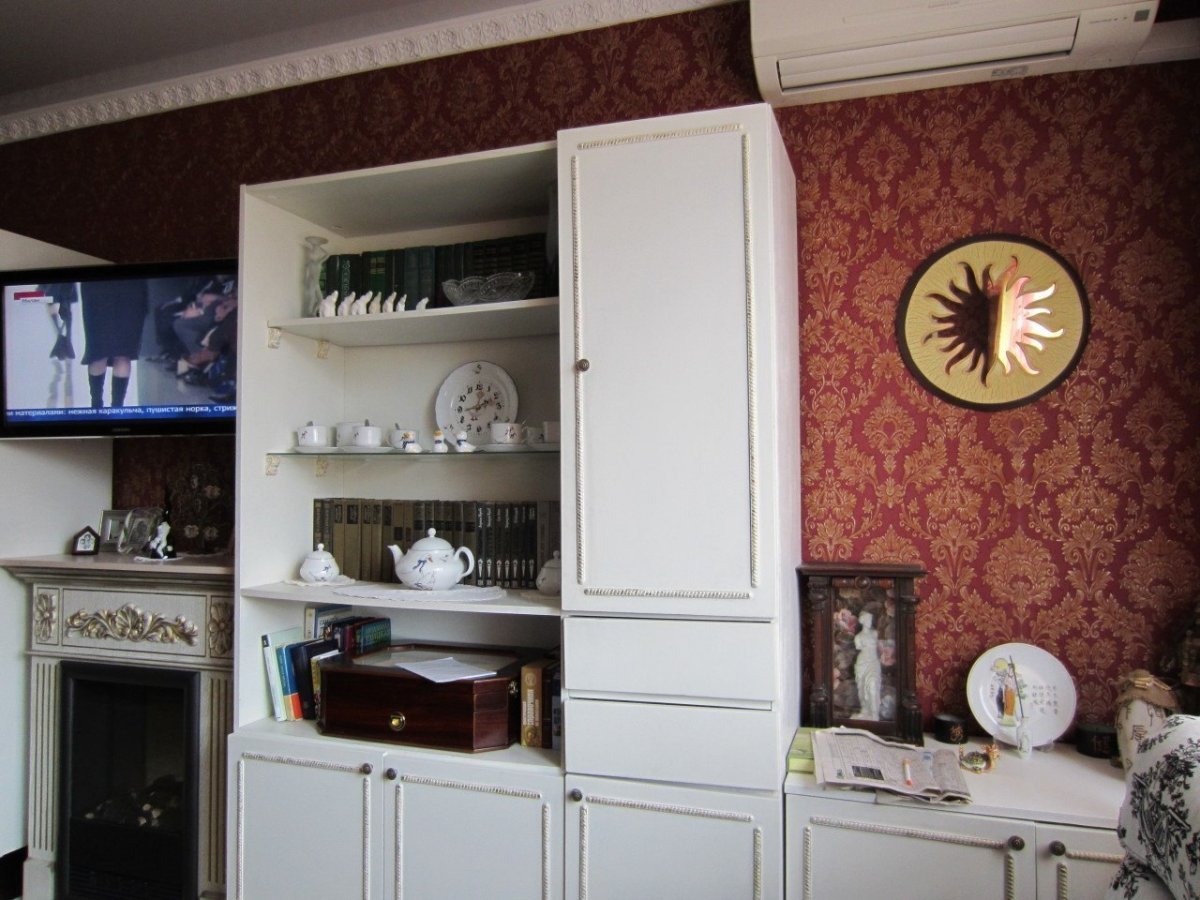 Советская стенка Вега перекраска