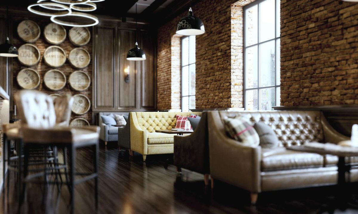 Диваны для кафе в стиле лофт