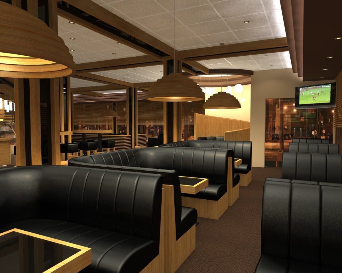 Внутренняя отделка кафе и ресторанов