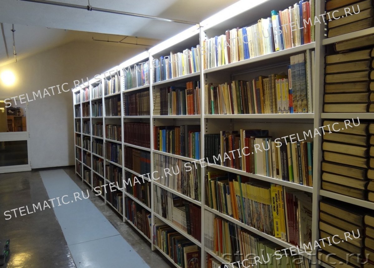 Стеллажи для библиотеки металлические