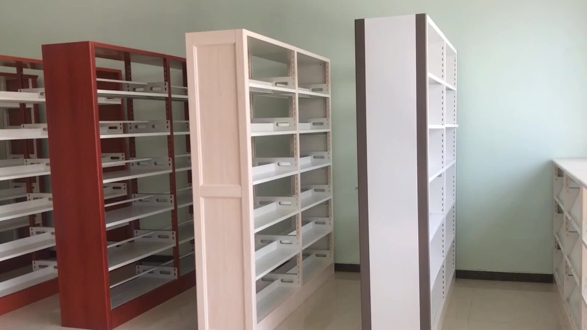 Стеллаж библиотечный металлический