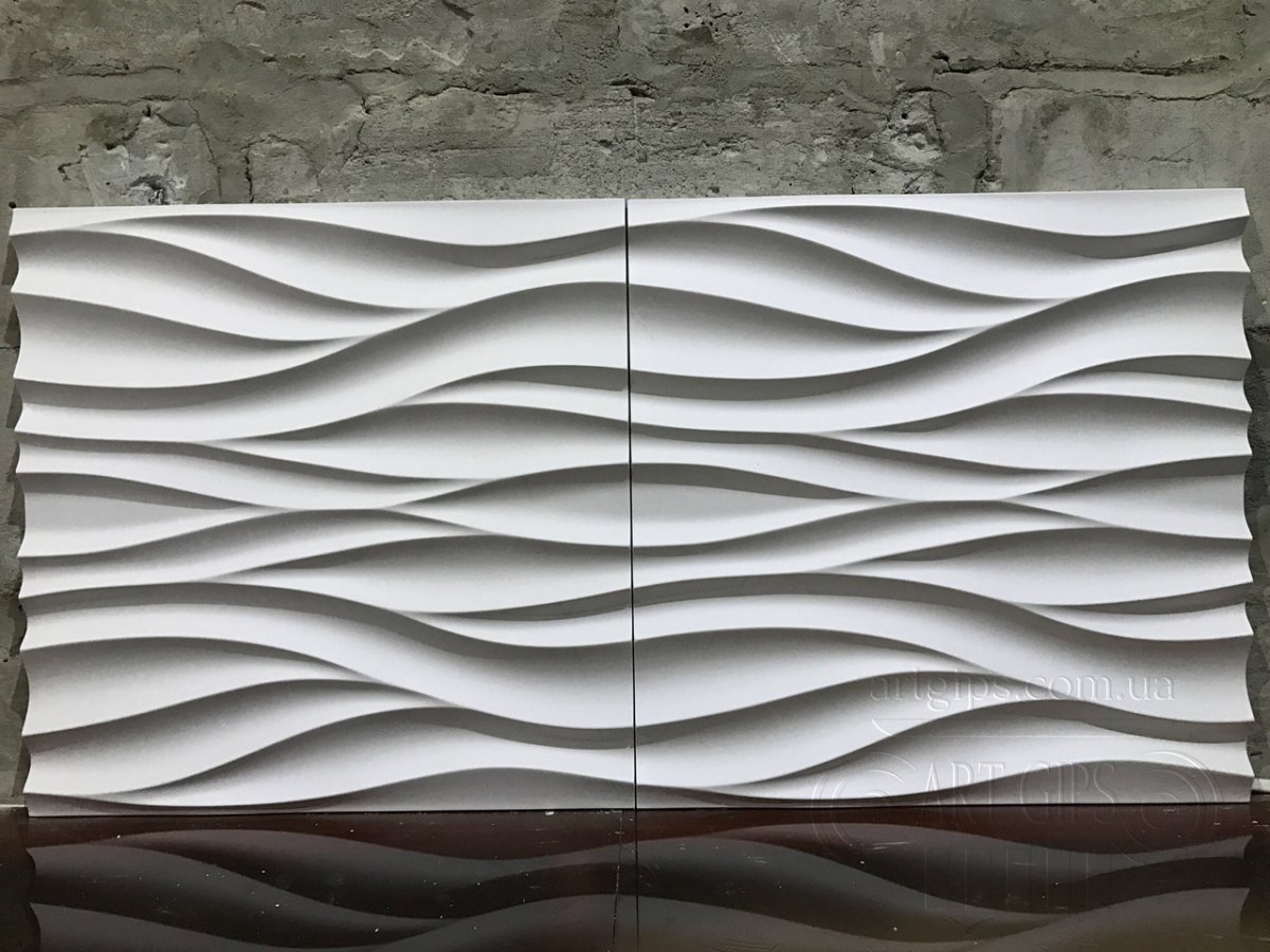 3d гипсовая панель "волна Атлантика"