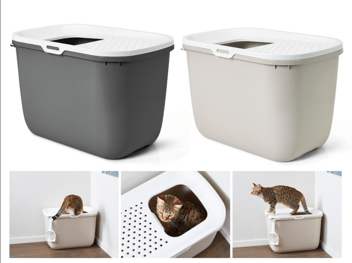 Туалет для кошек Hop in Мокка, белый, 58,5х39х39,5см, Savic