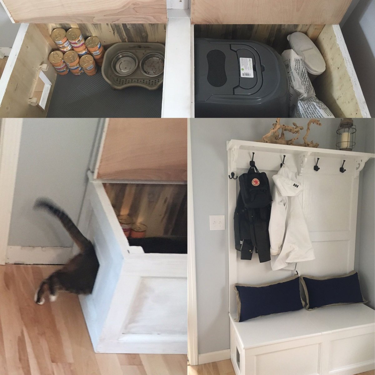 Спрятать лоток для кошки