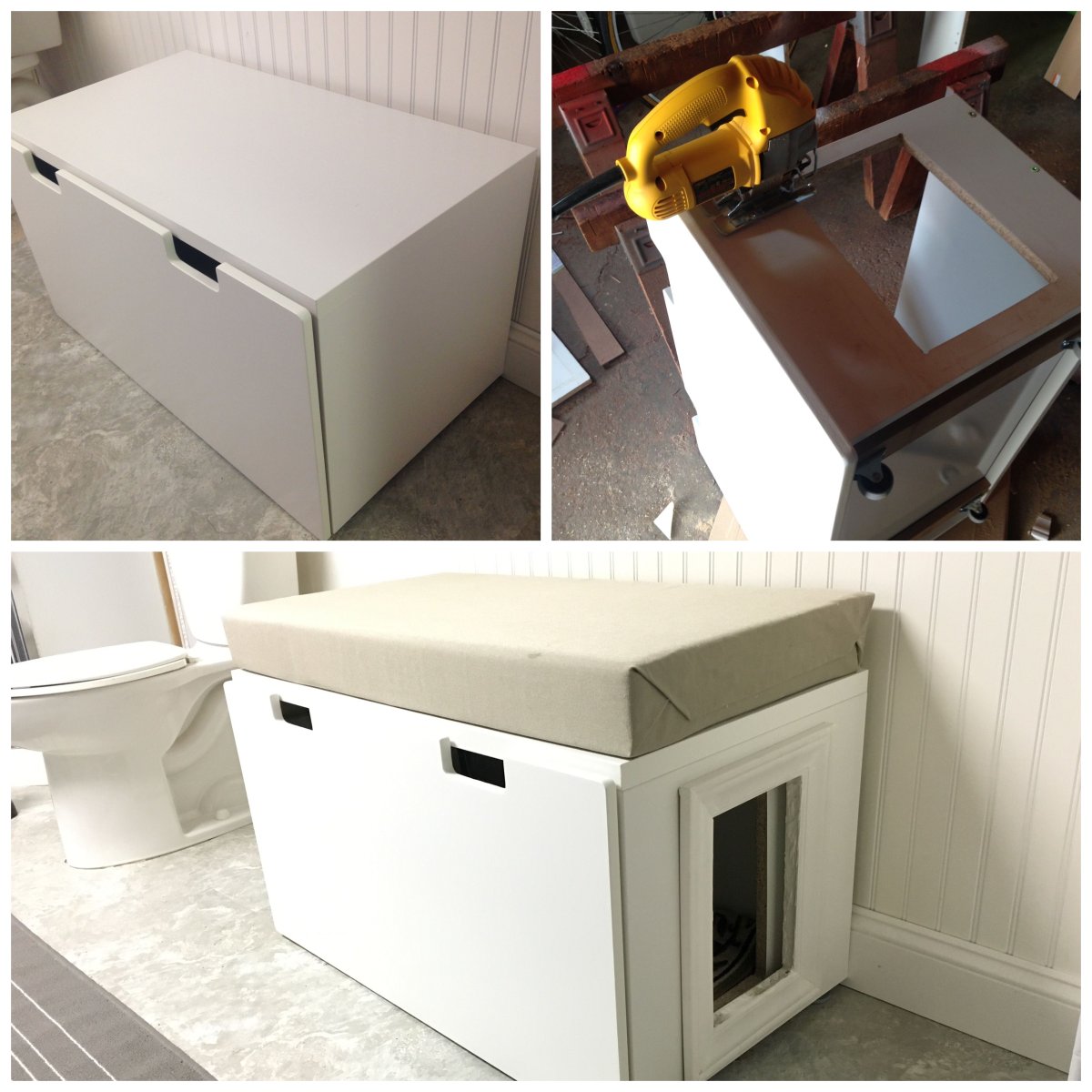 Тумба под кошачий лоток из икеа