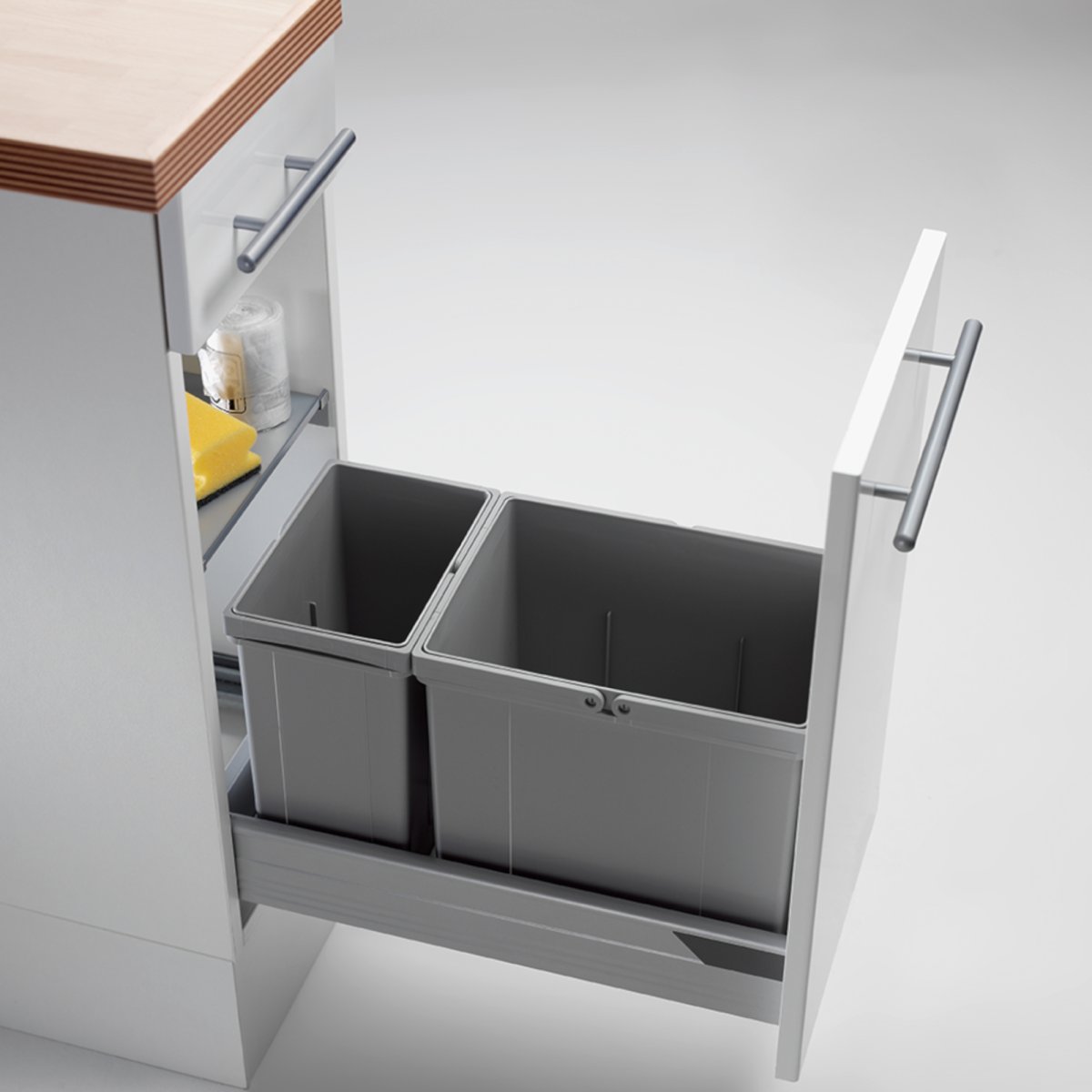 Мусорное ведро unika на выдвижной фасад 600 мм EKOTECH