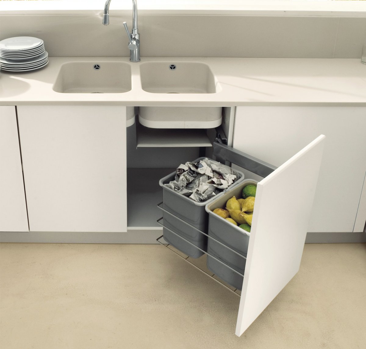 Мусорное ведро Хеттих выдвижное