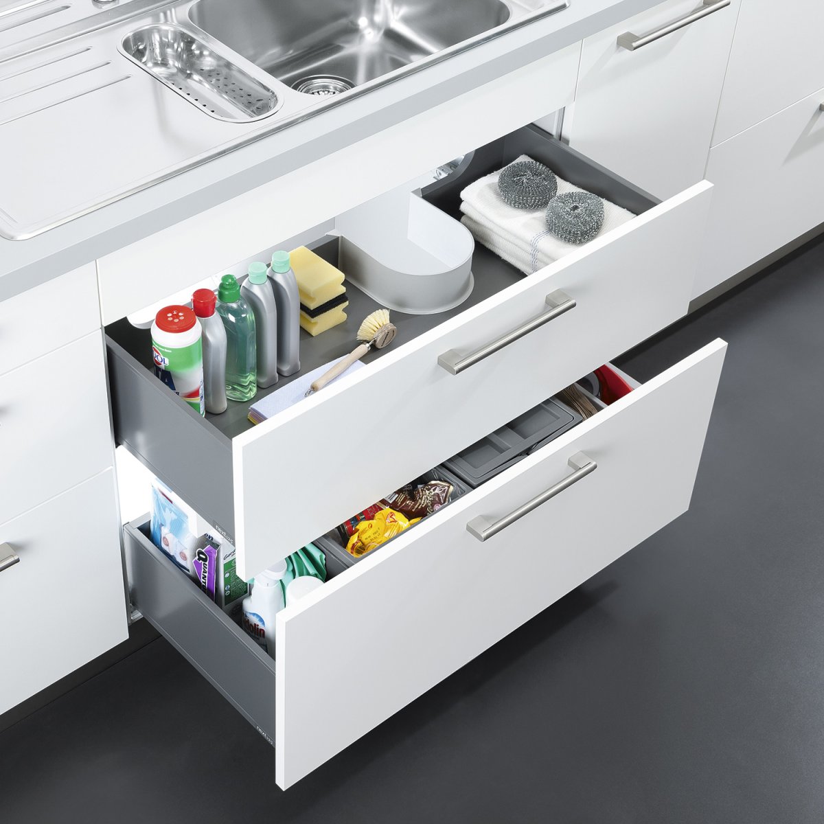 Выдвижной ящик под раковину