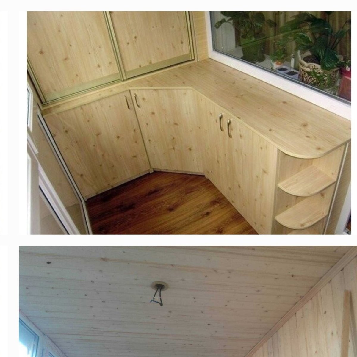 Угловой ящик на балкон