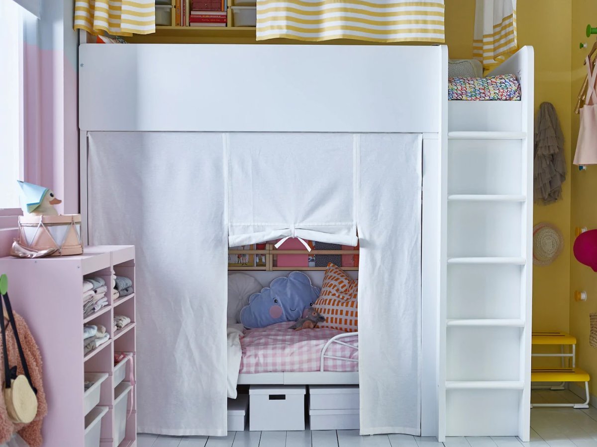 Шторки кровать чердак ikea