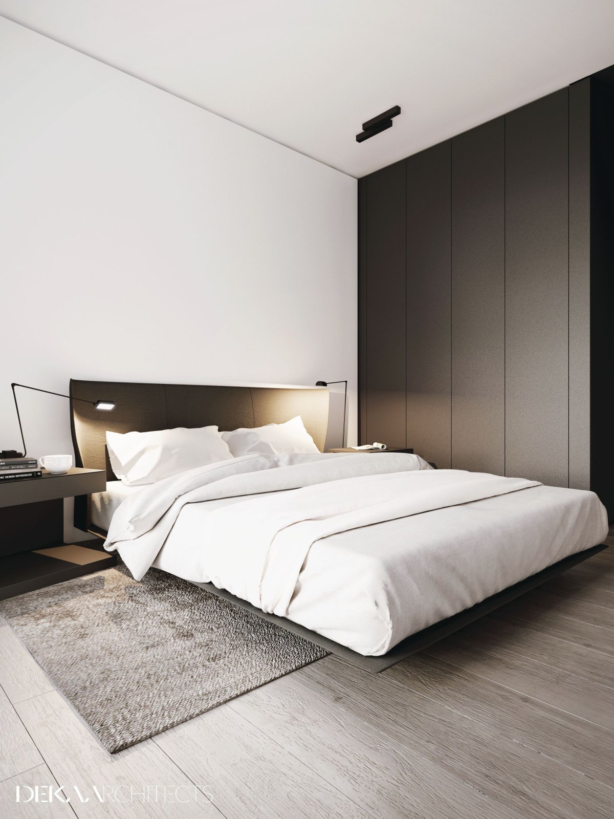 Кровать двуспальная минимализм